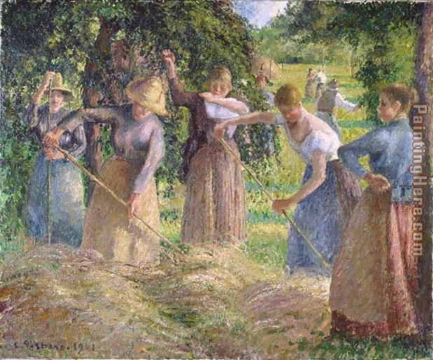 Hay Harvest at Eragny painting - Camille Pissarro Hay Harvest at Eragny art painting